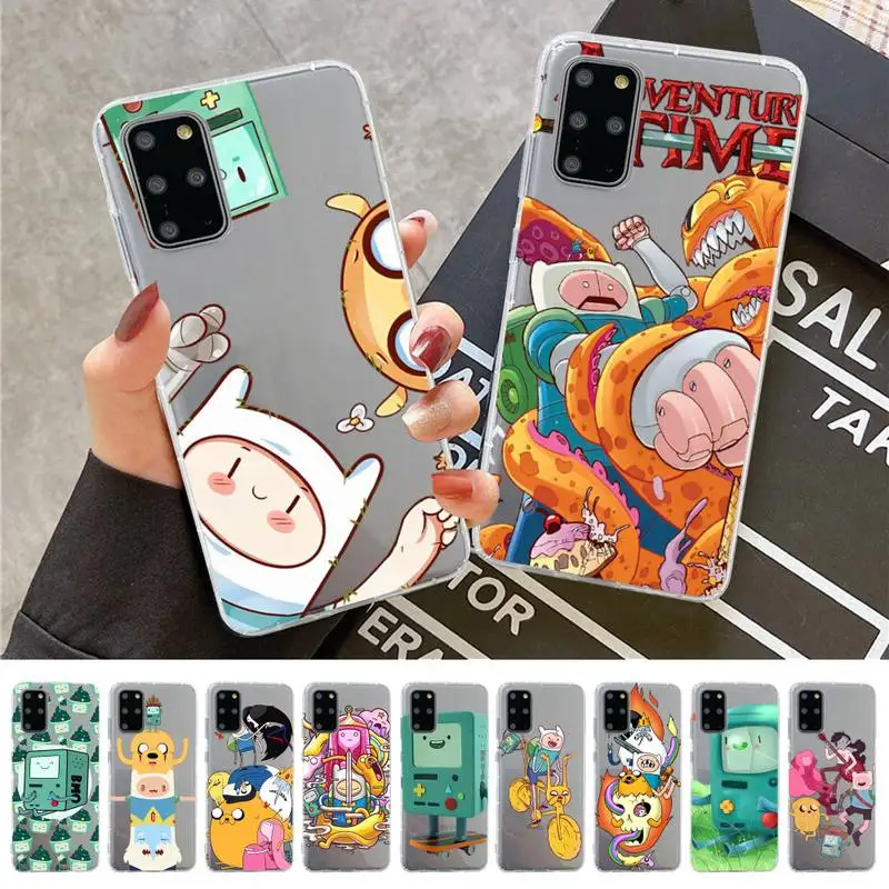 

adventure time Phone Case for Samsung A51 A52 A71 A12 for Redmi 7 9 9A for Huawei Honor8X 10i Clear Case