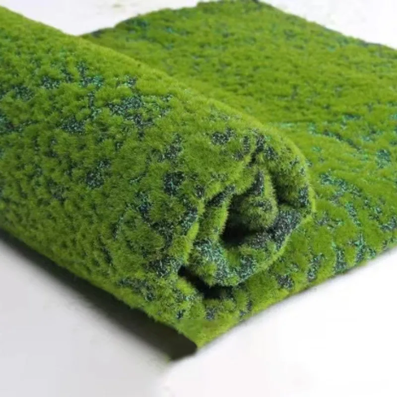 

0.5/1M Festival Wedding Decoration Garden Landscape Fake Moss Mat Home Living Room Moss Lawn Grass Turf RollG rass Carpet