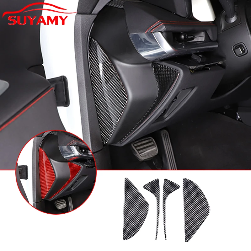 

Soft Carbon Fiber Car Door Anti-Collision Cushioning Pad Trim Stickers For 2020-23 Corvette C8 Stingray Z51 Z06 Accessories