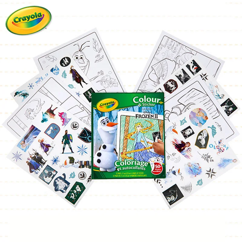 Набор книжных наклеек Crayola Frozen 2