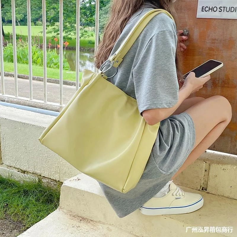 

Tote Bags For Women Family Solid Color Big Capacity Floral Painting Useful 2023 New Designer All-Match Shopping Shoulder Bags