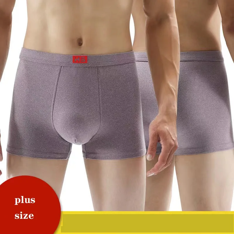 4pcs/Lot Large Size Men's Underwear 45kg-150kg Cashmere Cotton Shorts Extra Large Loose Men's Boxer Shorts Stretch Panty Man