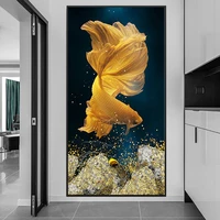 big size golden goldfish diy 5d diamond painting full drill square embroidery mosaic art picture of rhinestones home decor gifts