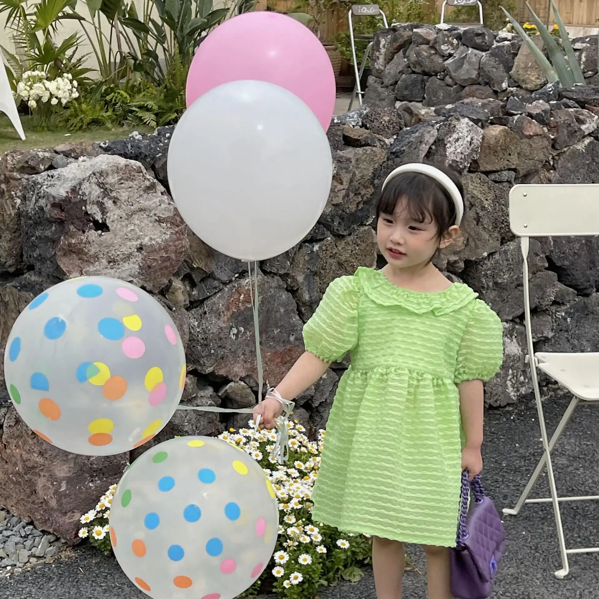 

Новинка лета 2022, полый стиль, плиссированная юбка для девочек, изысканный комплект с большим бантом, Прямая поставка, детское платье