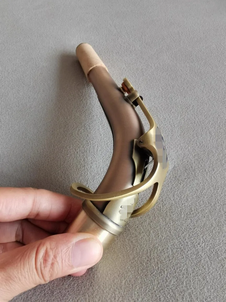 1 шт. альт-саксофон с изогнутой шеей фосфор медь антикварный новинка 2024 года