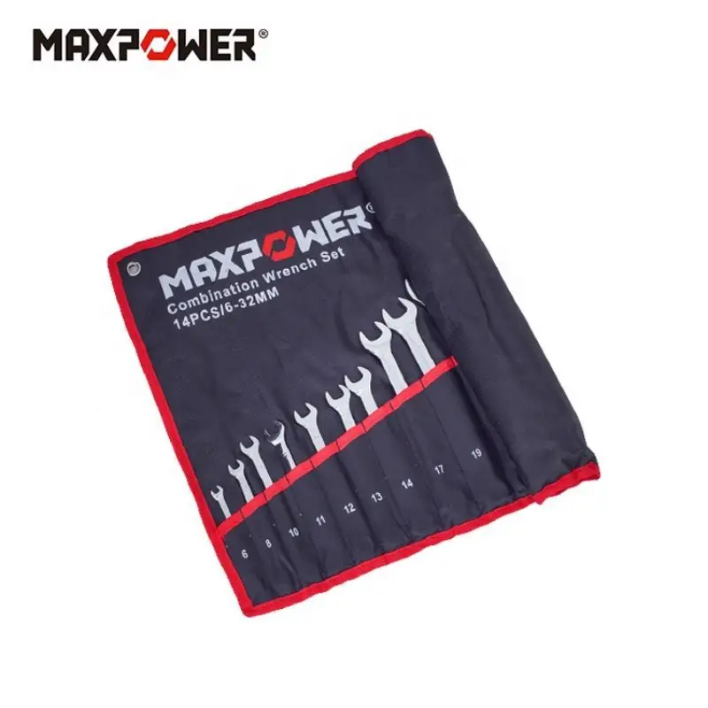 

Набор гаечных ключей Maxpower, комплект из 14 храповых ключей 6-32 мм из хромованадиевой стали, инструменты для ремонта