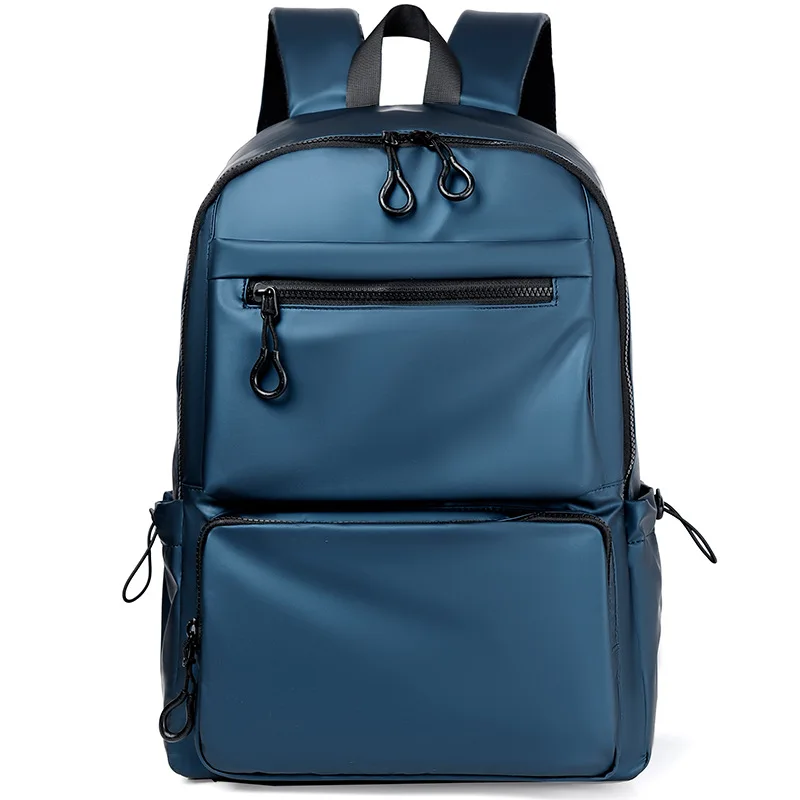 

Рюкзак мужской из ткани Оксфорд, деловой простой вместительный Водонепроницаемый модный ранец, сумка для книг и ноутбука, однотонный цвет