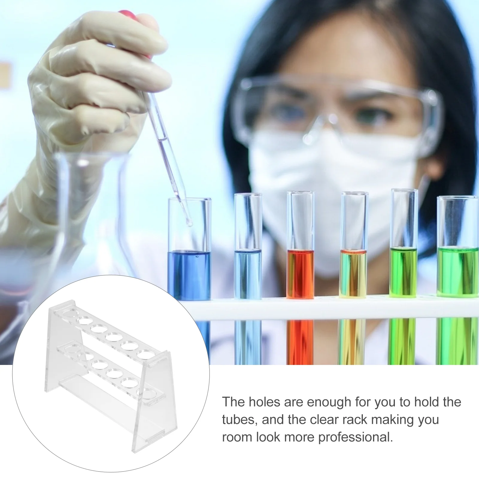 2 шт. колориметрическая стойка для пробирок