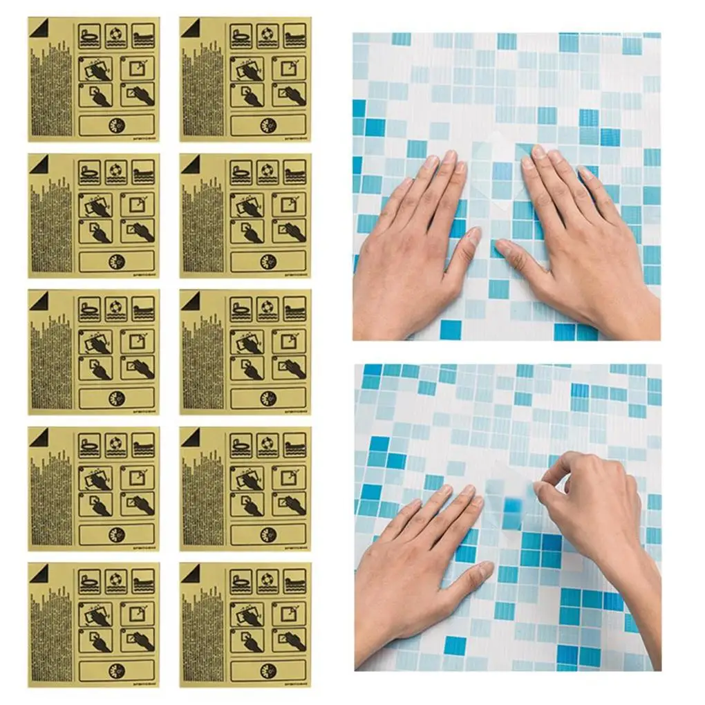 

10 Pack Pool Repair Patch Performance Liners Multi-functional PVC Stickers