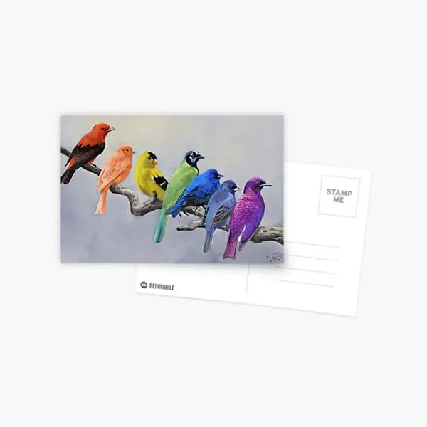 

Открытка с птицами всех цветов, фотокарточка, простая в помещении, хум-жизнь, модный подарок, для спальни, мальчиков, принт памяти, альбом, ст...