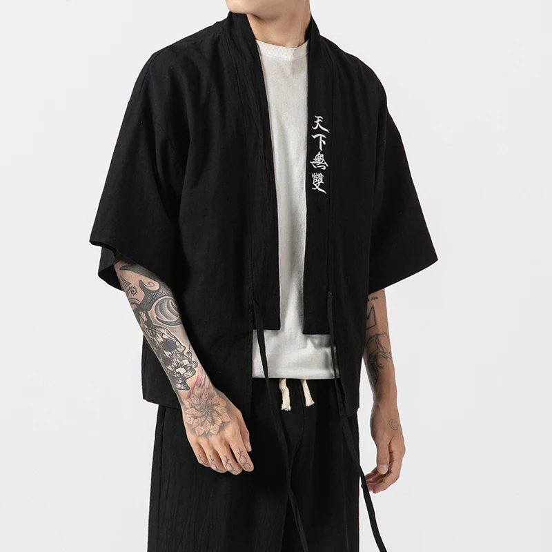 Кимоно Мужское Черное Купить