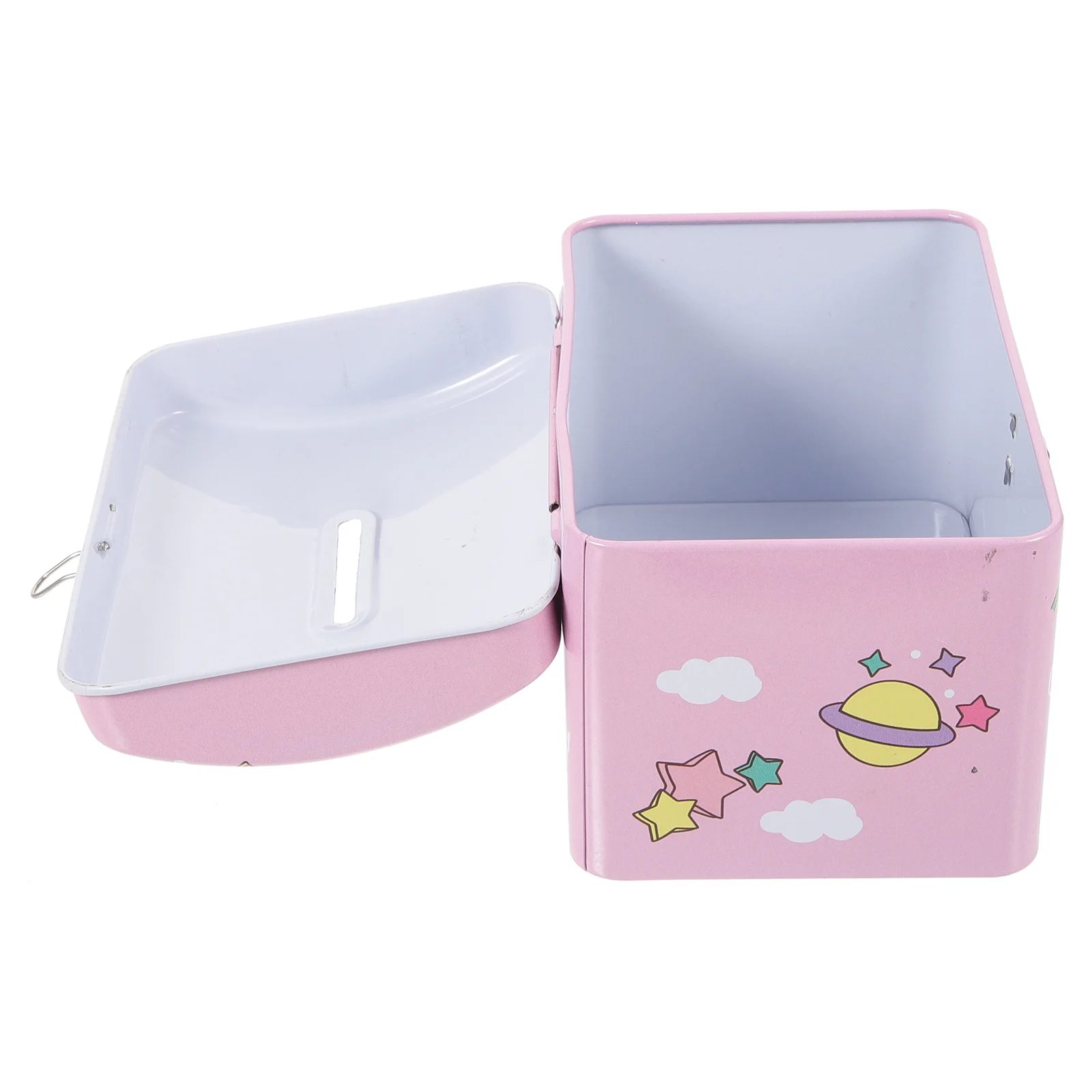 

Printing Piggy Bank Cartoon counting jar Container with Lock