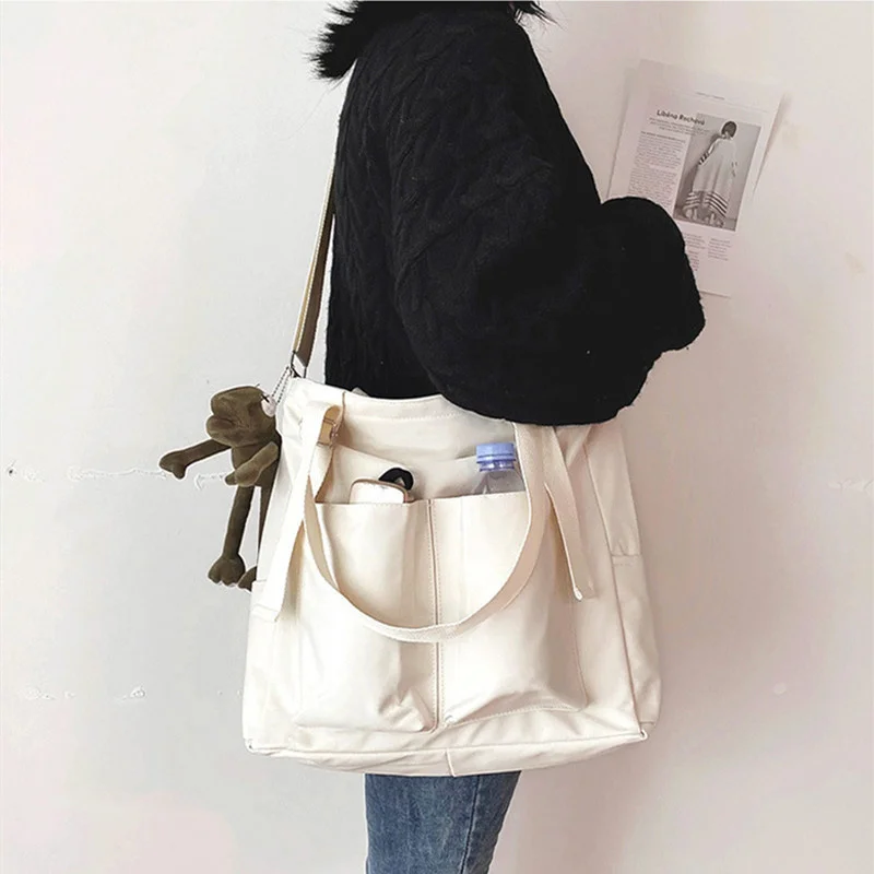 

Сумка-шоппер, простые сумки на молнии, плечевые водонепроницаемые сумки-тоуты большой вместимости, женские брендовые сумки-Кроссбоди 2023