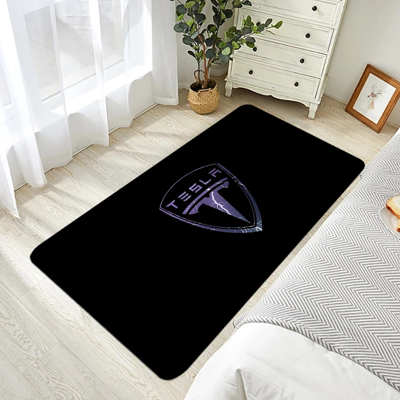 

Mat Floor Mats Tesla Bedrooom Carpet Rugs Anti Slip Bedside Living Room Welcome Home Hallway Foot Entrance Door Doormats Rug Non