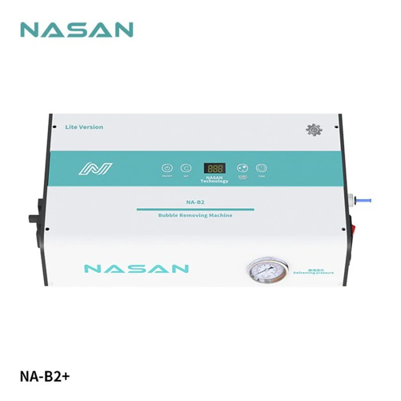 Nasan Na B2+ Mini Air Bubble Remover Machine Built in Air Compressor for Phone Max 7 Inches LCD Screen Defoaming