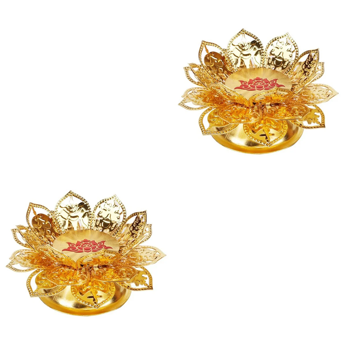 

Holderlotus Tealight Wick Stand Floating Holders Tea Light Lamp Retro Flower Holiday Tablestick Oil Vintage Religiouscenterpiece