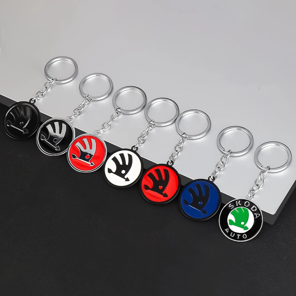 3D металлический автомобильный брелок для ключей ремешок автоаксессуары Skoda Kodiaq