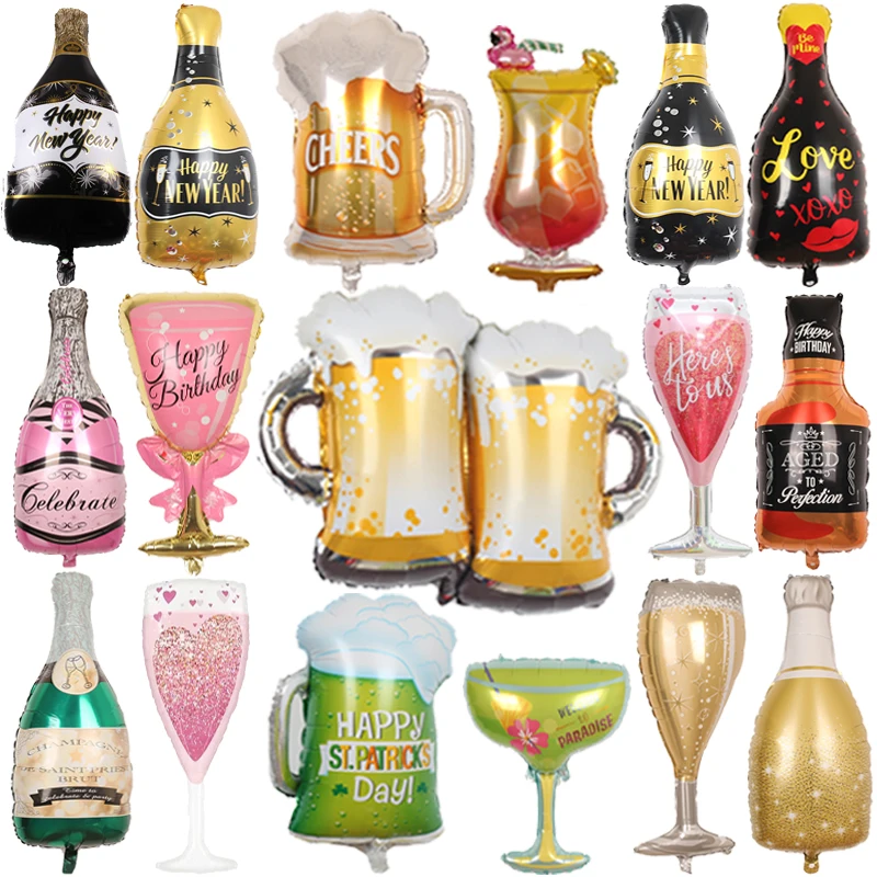 Винная бутылка большого размера винный стеклянный шарик из фольги кружка для