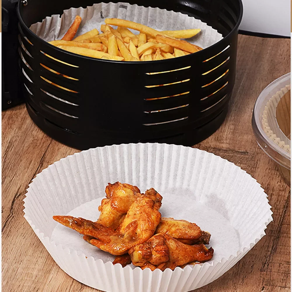 

50/30pcs Baking Oil Paper Air Fryer Baking Paper Bun Cake Paper Saucer Baking Accessories Baking Paper Mats Kitchen Tool