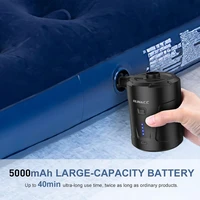 5000mah electric air pump portable wireless air pump with 3 nozzles portable air pump for air mattress inflatable pool pump