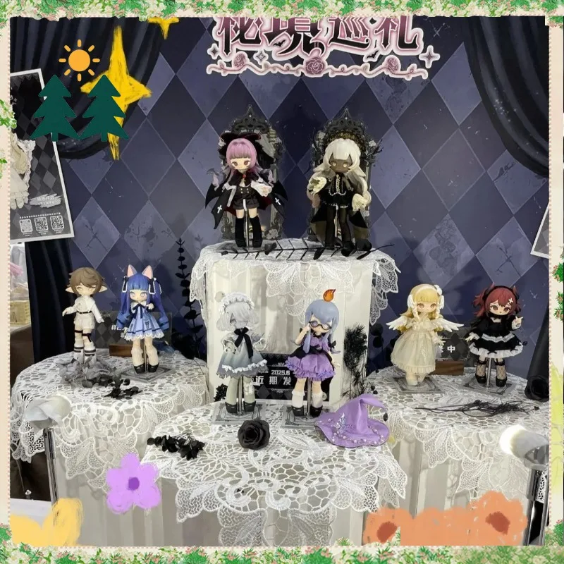 Фото Оригинальная коллекционная фигурка BJD Mystic Realm Pilgrimage 12-Point в слепой коробке, милая миниатюрная забавная настольная игрушка-украшение, подарок для девочек №1