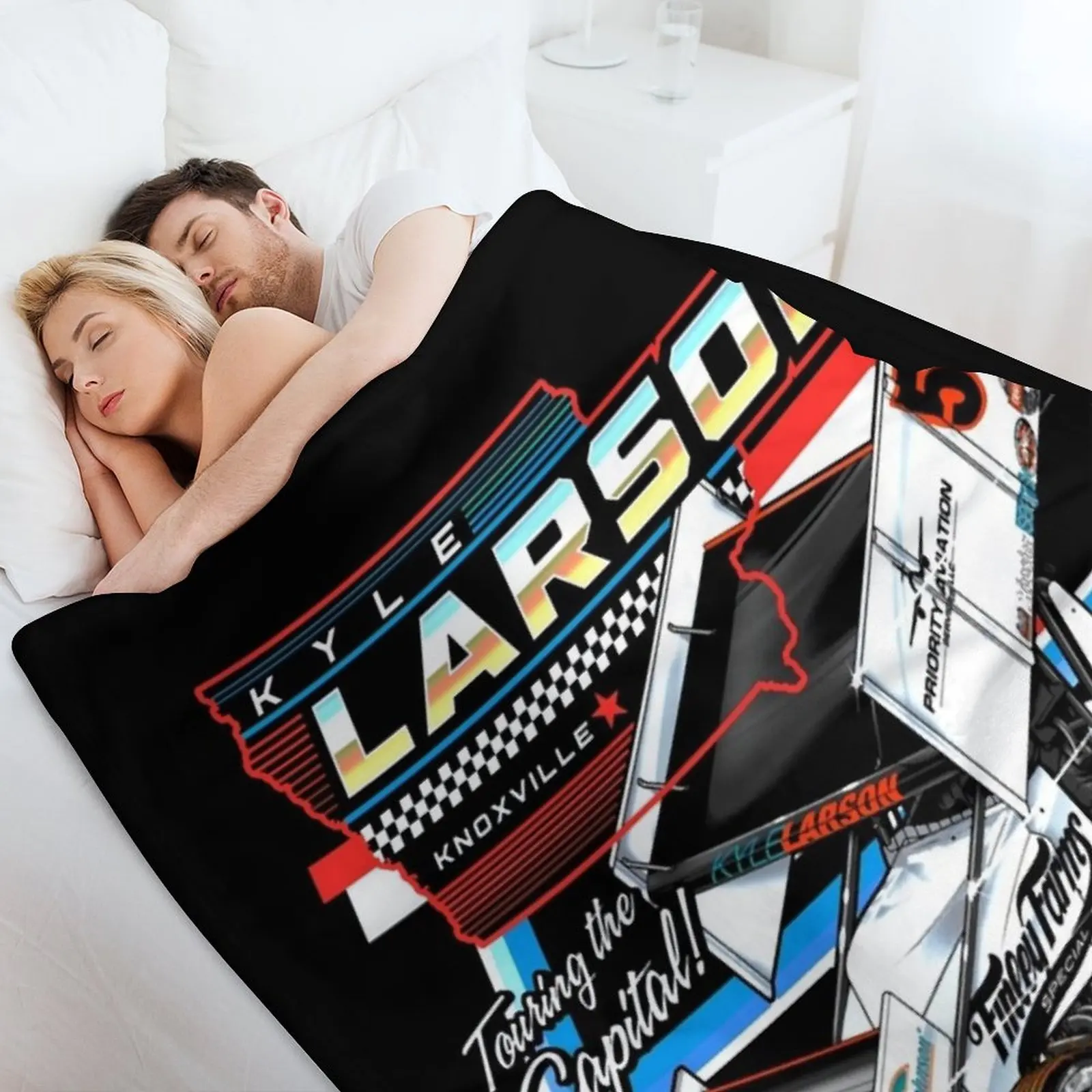 KYLE LARSON 12 Одеяло Kyle Larson Роскошные походные одеяла