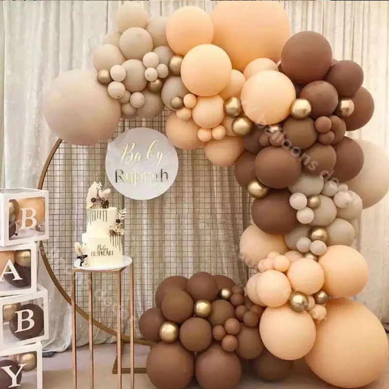 

Retro Balloon Garland Arch Kit Wedding Birthday Balloons Decoration Party Balloons for Baby Shower Decor Balloon Accessories