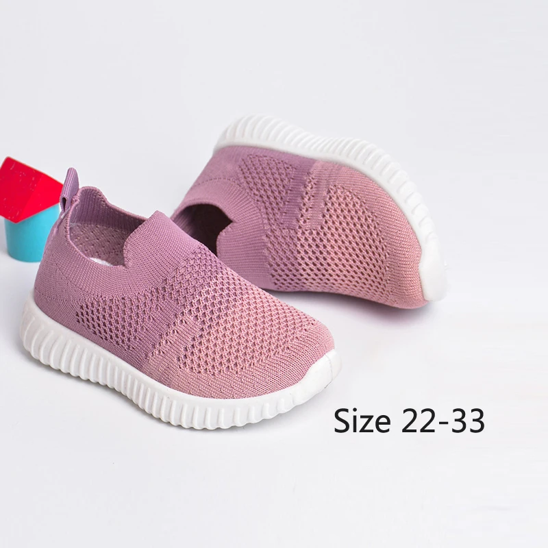 

Hot sale Children's shoes Multicolor Knitted Toddler Baby Sneakers Casual Slip On Sneakers Kids Shoes Kid Girls Boys Sports Shoe