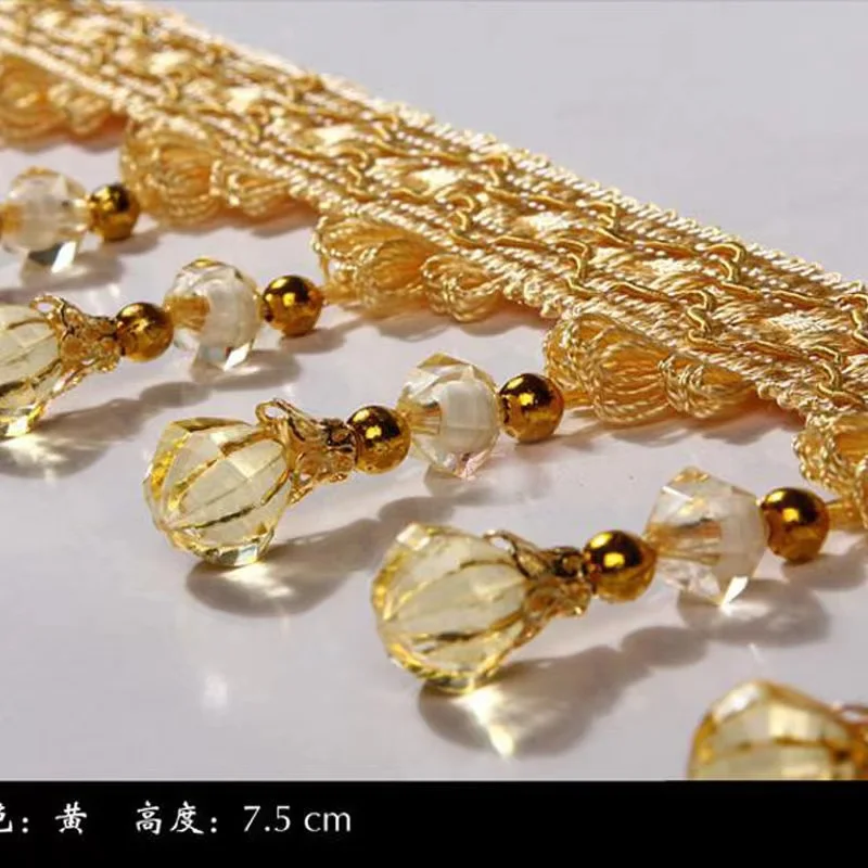 

Lace Tassel Fringe Applique Ball Curtain Sofa Cloth Tablecloth Accessories LaceTrim Diy Decoration Fabric