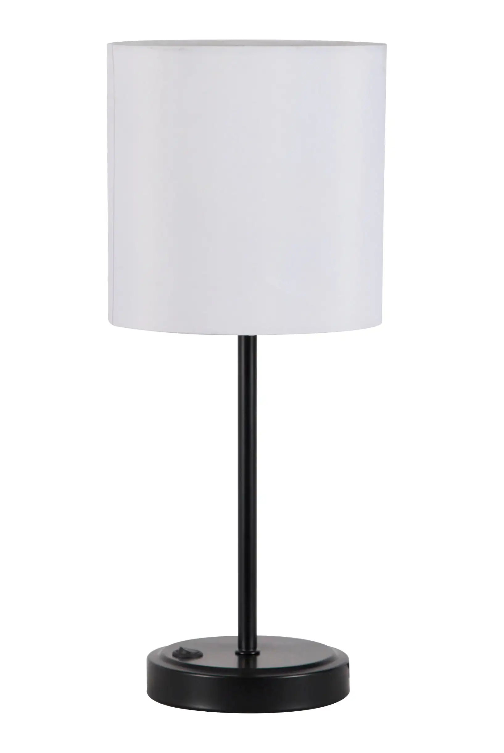 

Free Shipping Black Metal Grab and Go Stick Lamp with USB Port