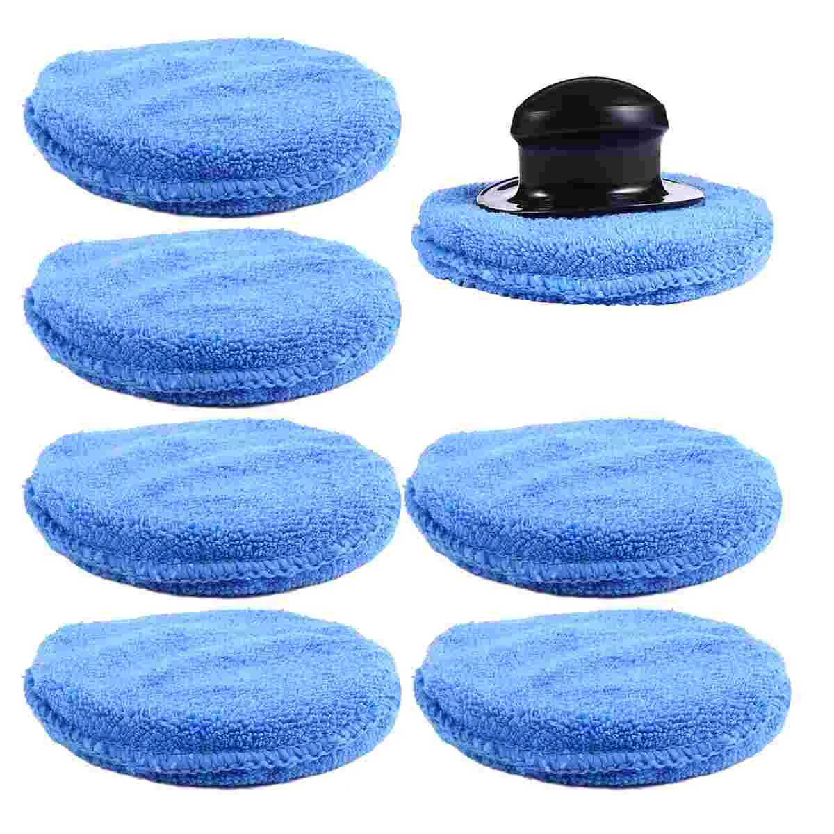 

8 Pcs Polishing Waxing Sponge Foam DA Pad Car Buffer Polisher Buffing Kit Wash Kits Applicator Pads Auto Detailing Press Edge