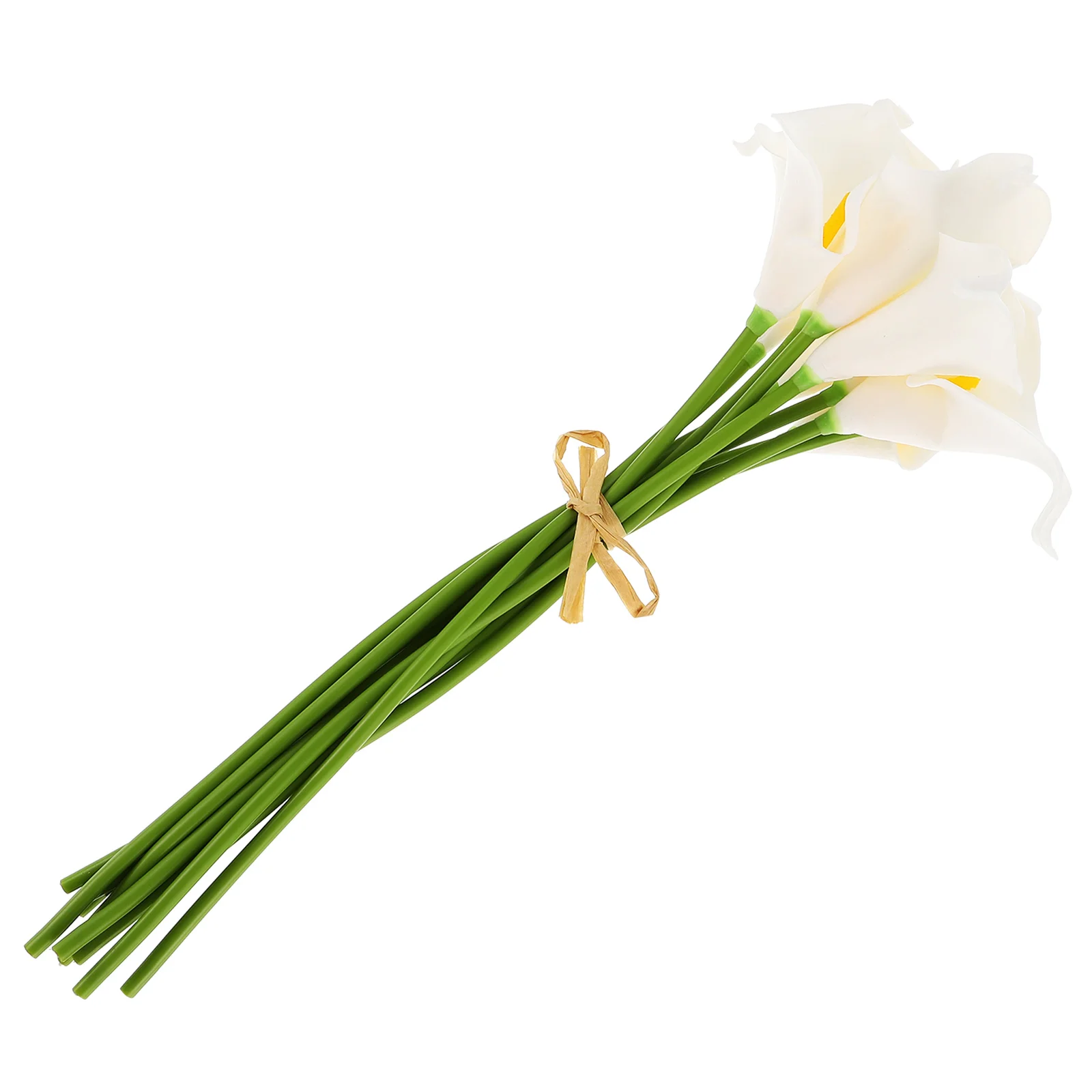 

10 Pcs Simulation Calla Lily Decor Artificial Plants Flowers Silk Roses Bouquet Outdoor Decorations Fake Wedding Bridesmaid