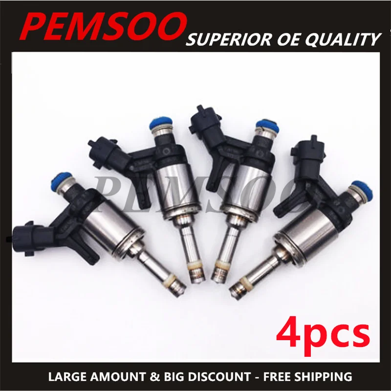 Топливные инжекторы двигателя 4X 13538682350 13537591623 для BMW MINI R55 R56 R57 R58 R59 R60 0261500073 V75916238