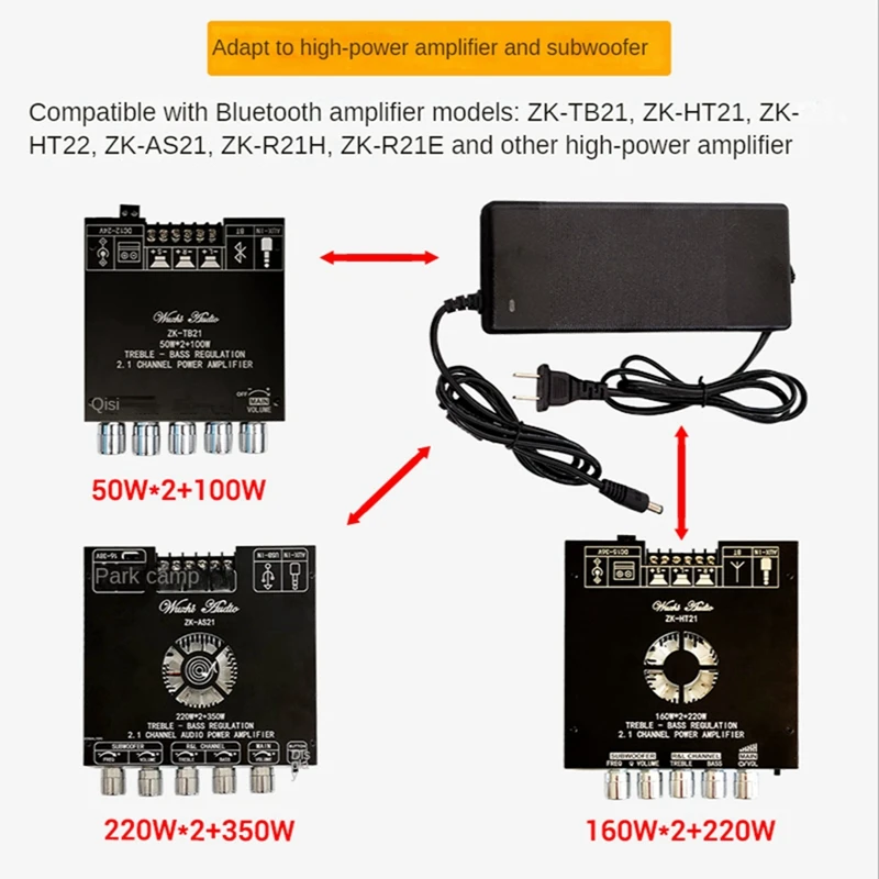 

1 шт., 24 В постоянного тока, 10 А, адаптер питания, Плата усилителя Bluetooth, мощность для аналогичной лампы (вилка стандарта США)