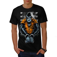 funny monkey ape prison graphic t shirt high quality cotton breathable top loose casual t shirt sizes s 3xl
