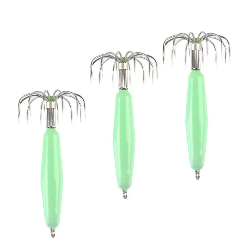 

12-35g Luminous Squid Hooks Umbrella-shaped 12 Hooks Design Squid Jigs Bait For Freshwater Seawater