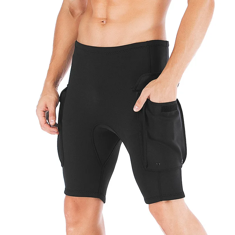 

Men's 3MM Neoprene Diving Shorts Fashion Cold Protection Warm Sunscreen Shorts Water Sports Swimming Surfing Sailing Shorts