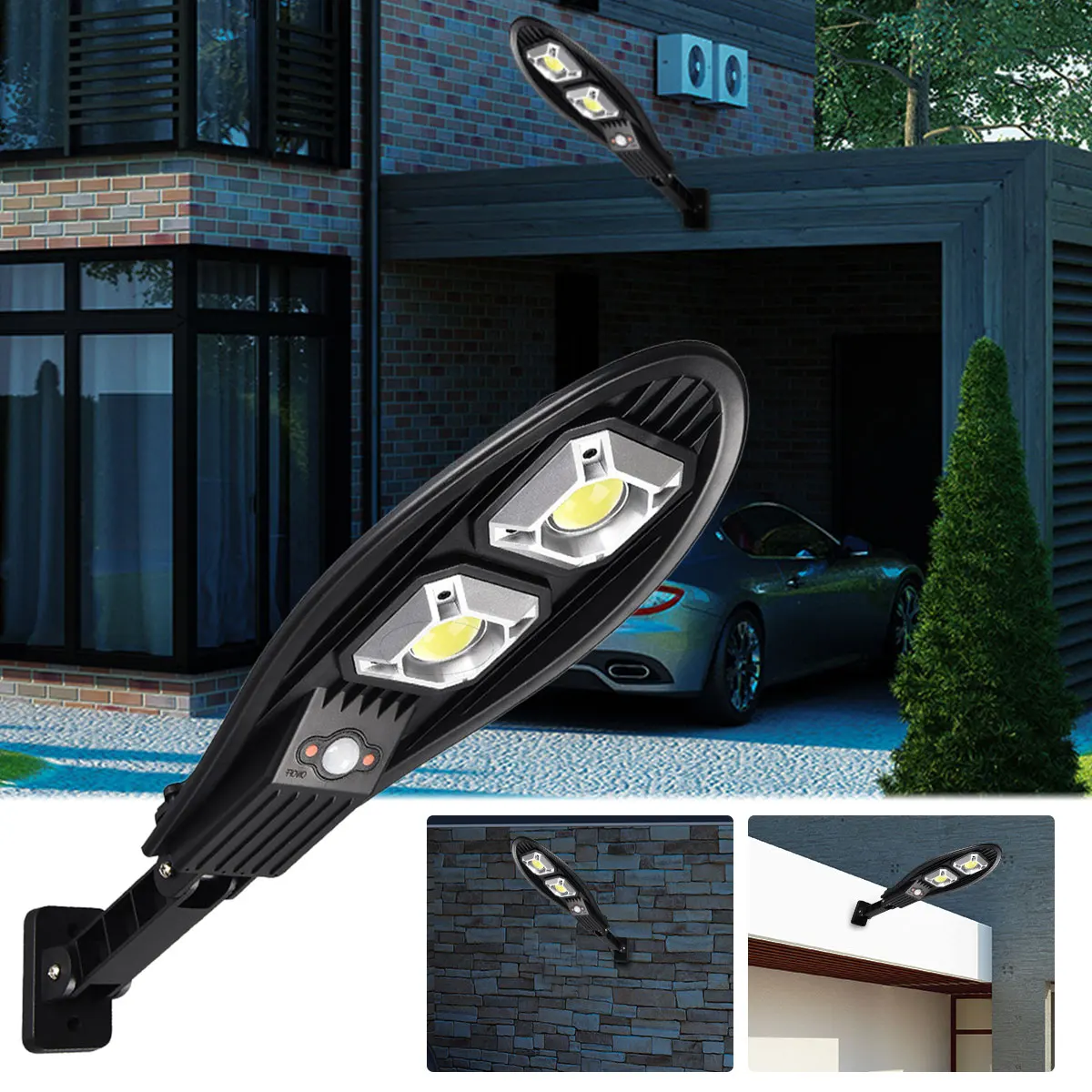 

Solar LED Wall Light 2400mAh 12h Lighting Waterproof Motion Sensor Light Remote/Intelligent Light Control 3 Modes street Light