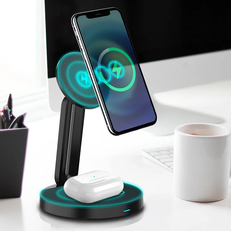 

Pretty Design Qi Magnetic Induction Smart Sensor Car Holder Auto Clamping Car Wireless Charger