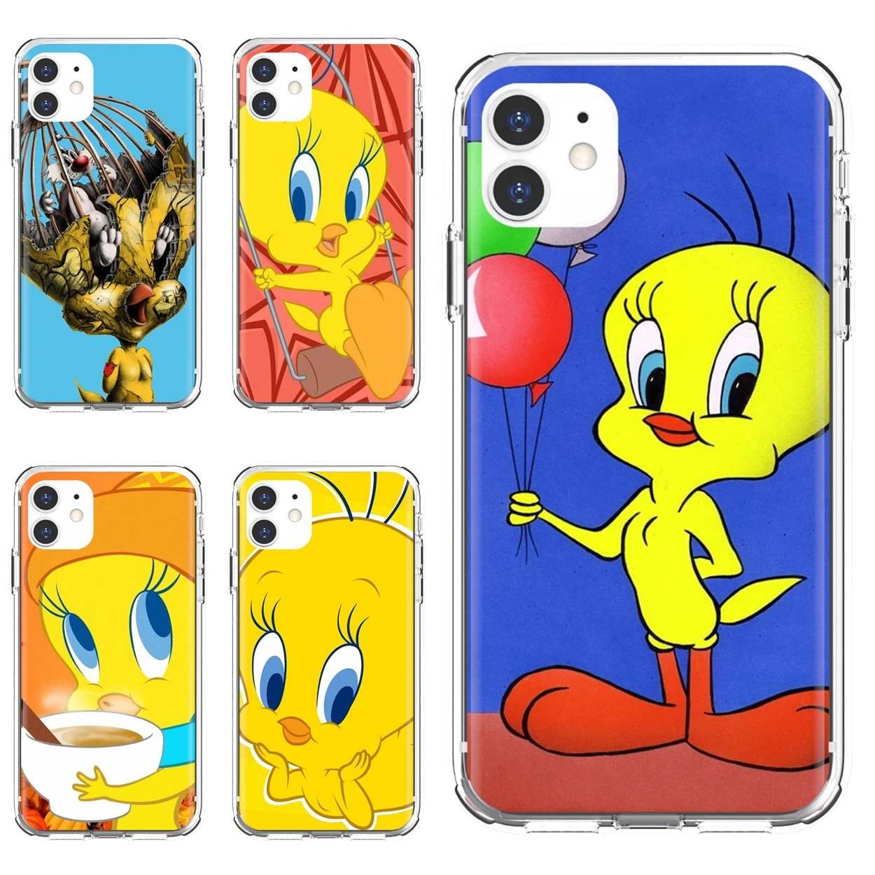 

looney tunes Tweety Bird Soft Shell Covers For iPhone 10 11 12 13 Mini Pro 4S 5S SE 5C 6 6S 7 8 X XR XS Plus Max 2020