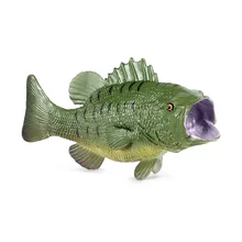 Childrens simulated marine animal model solid largemouth bass, sea bass, freshwater fish, mandarin fish toy ornaments