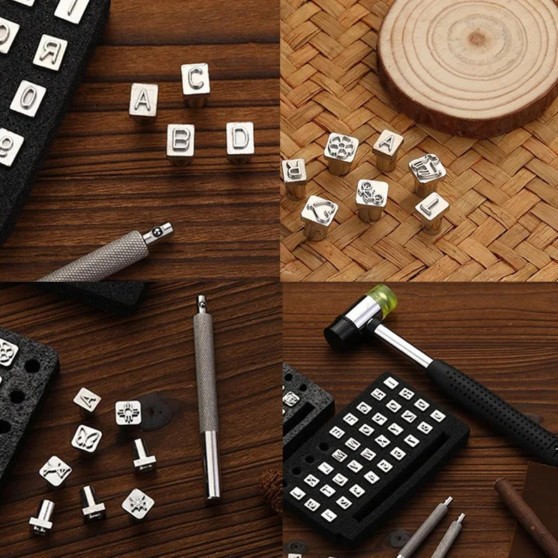 BEAU-инструменты для штамповки кожи с 1 резиновым молотком инструментами