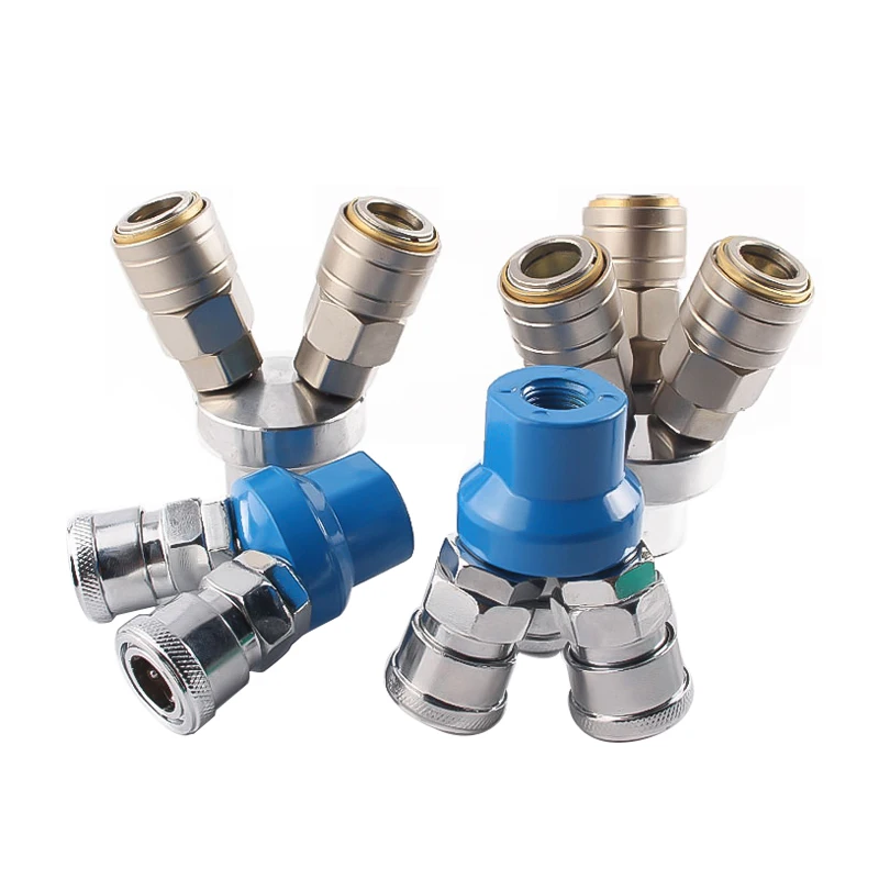 Type C Multitube Quick Connect SMV Air Fitting SMY Round Tee Air Fitting