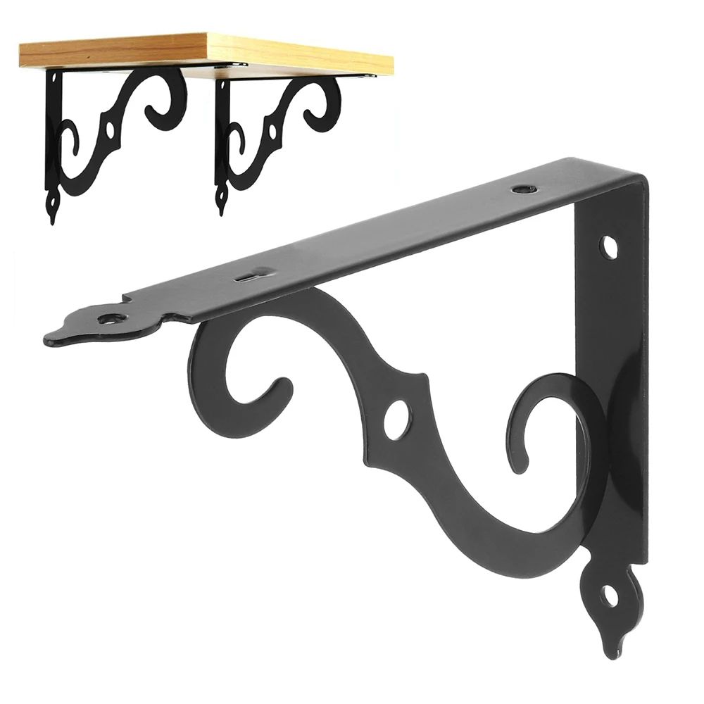 

Decorative Shelf Bracket Holder L Shape Metal Shelf Support for DIY Open Floating Shelving Wall Mounted Shelves Lamp Decoration