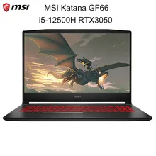 MSI Katana GF66 Gaming Laptop 15.6 Inch FHD 240Hz IPS Screen Notebook i5-12500H 16GB 512GB RTX3050 Gaming Computer Win11 Netbook