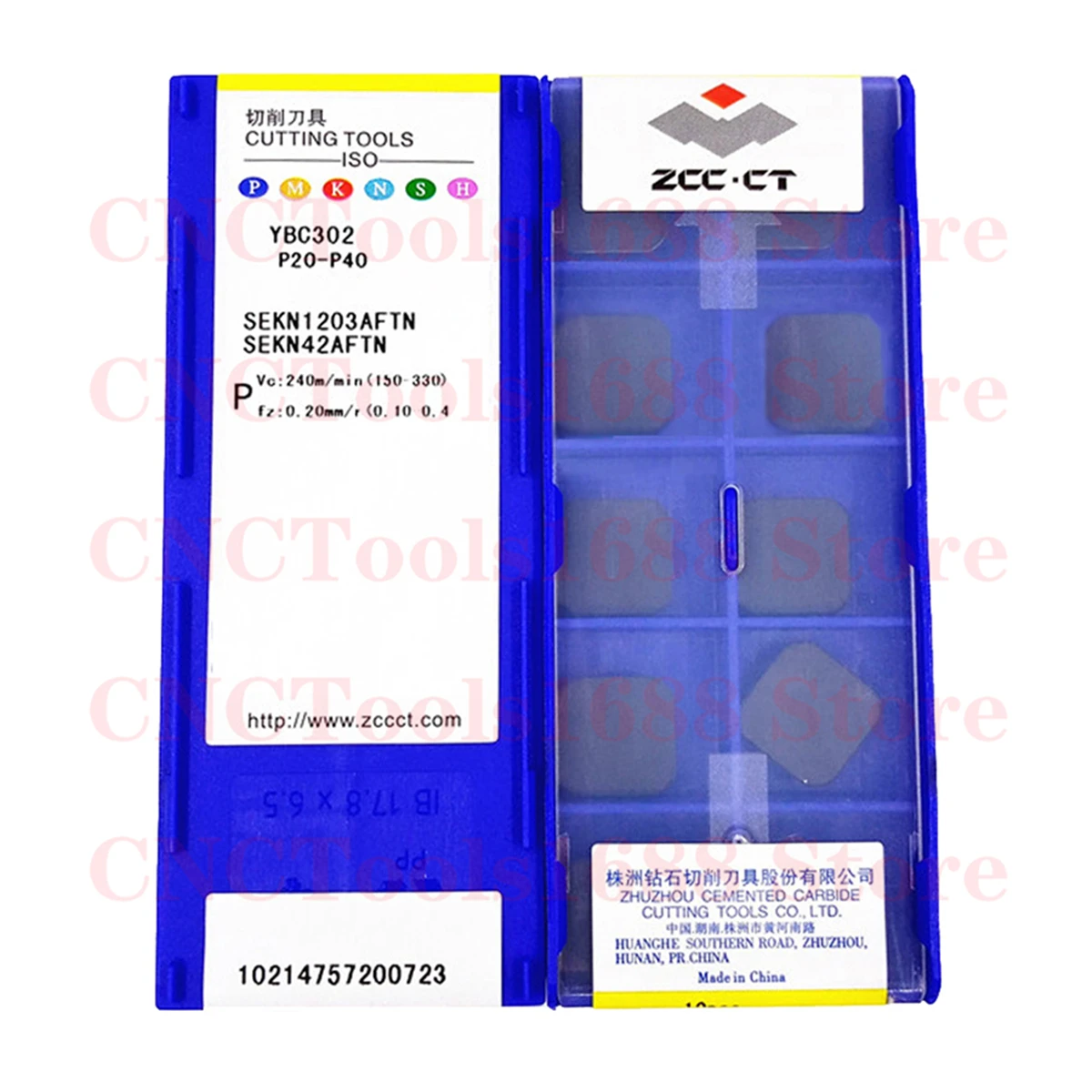 

ZCCCT SEKN1203AFTN SEKN1504AFTN YBC302 Milling Blade CNC Steel Processing Carbide Inserts