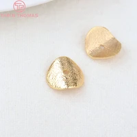 315920pcs 10x10mm hole 1mm 24k gold color brass matte bead caps high quality jewelry making findings accessories