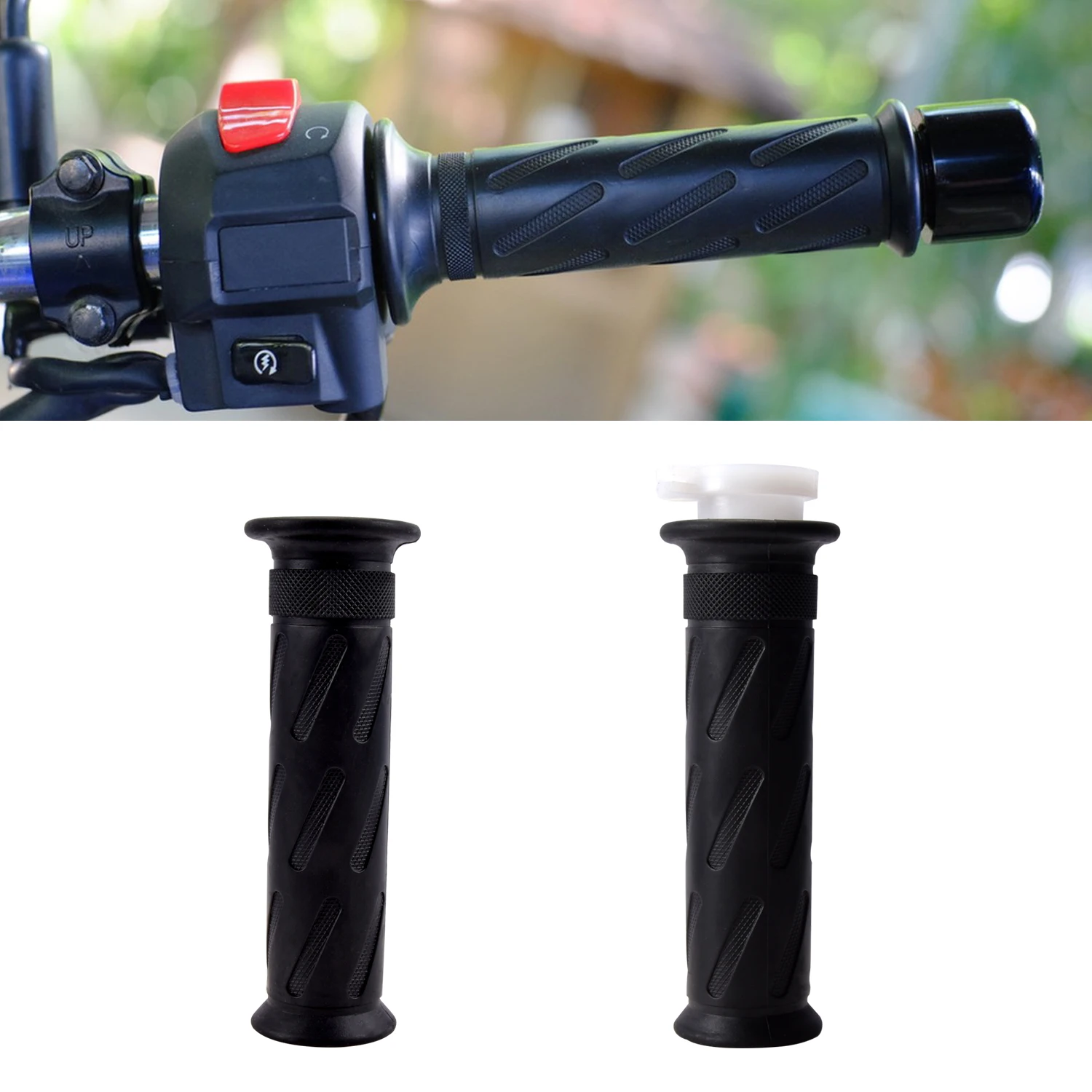 

1 Pair 22mm Universally Motorcycle Handle Throttle Grip For Cross-country Motorcycle Dirt Bike Atv Modification Accessories