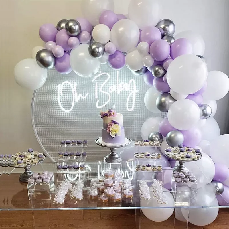 

Pastel Balloon Garland Arch Kit Purple Balloons Birthday Wedding Bridal Baby Shower Anniversary Party Decoration Supplies