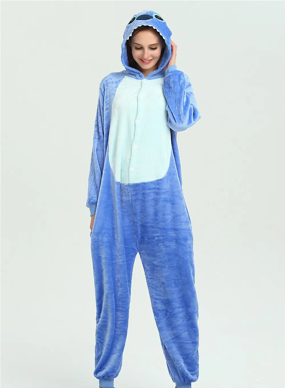 Косплей-костюм MINISO Stitch Onesies в виде животного Пижама для взрослых цельная с